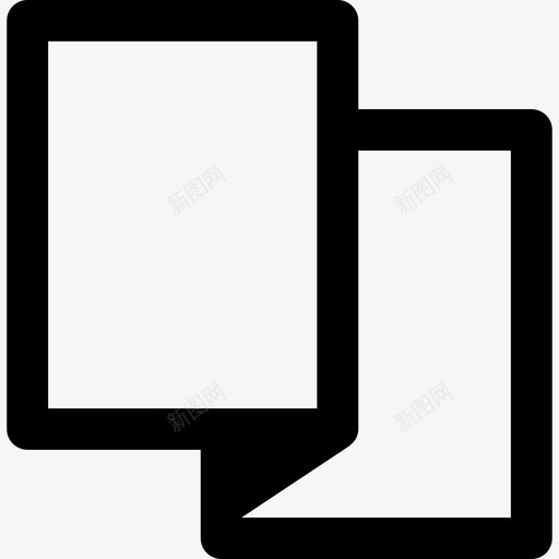 折叠纸张界面应用程序界面图标svg_新图网 https://ixintu.com 折叠纸张 界面 设计应用程序界面