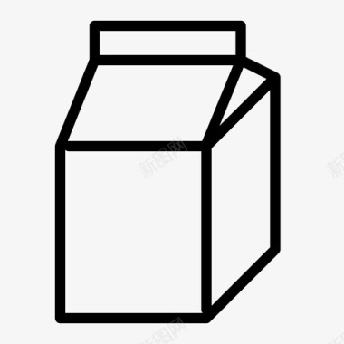 牛奶食物细纹图标图标