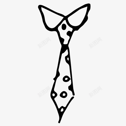 领带衣服手绘图标svg_新图网 https://ixintu.com 手绘 素描 衣服 领带