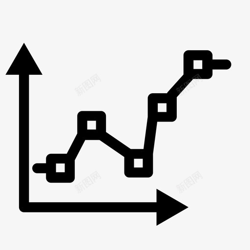 点图折线图图表图标svg_新图网 https://ixintu.com 图表 折线图 点图