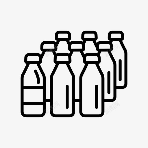 生产瓶子制造图标svg_新图网 https://ixintu.com 业务 产品 供应商 制造 批量生产 瓶子 生产