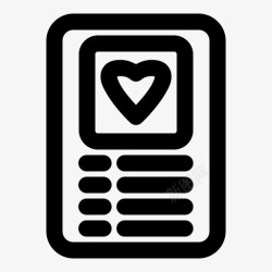 菜单加粗收藏夹列表详细信息心形图标高清图片