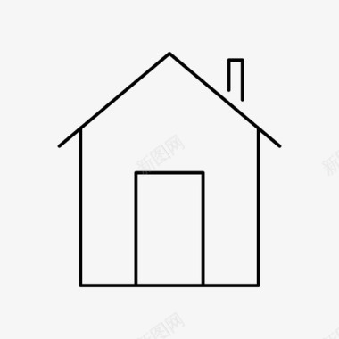 家壁炉房子图标图标