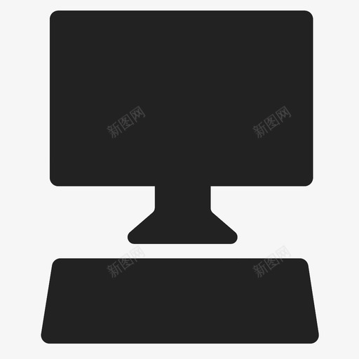 显示器和键盘计算机数字电子图标svg_新图网 https://ixintu.com 数字电子 显示器和键盘 计算机