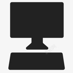数字电子显示器和键盘计算机数字电子图标高清图片