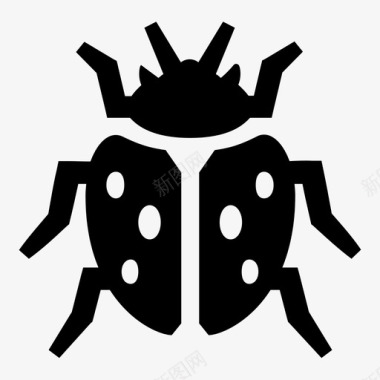 瓢虫甲虫昆虫图标图标