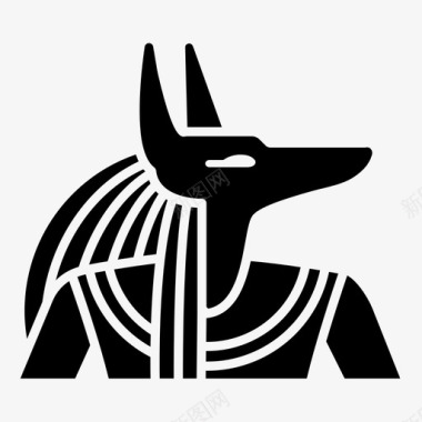 阿努比斯古代埃及图标图标