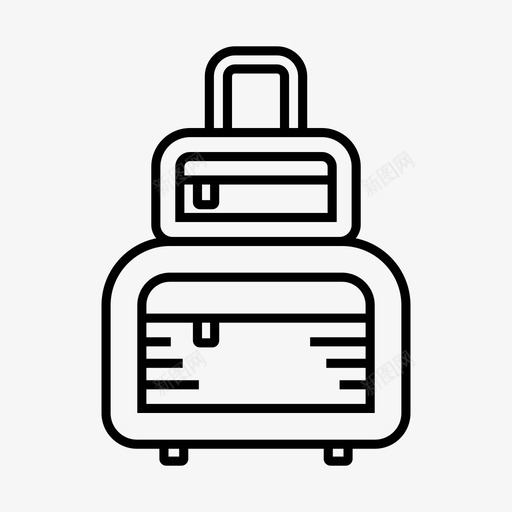 行李包旅行图标svg_新图网 https://ixintu.com 包 旅行 行李