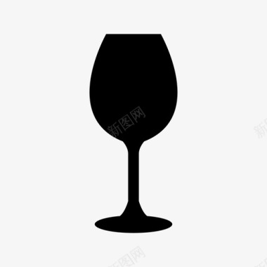 一杯葡萄酒酒吧饮料图标图标