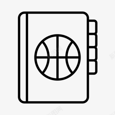 篮球教练经理笔记图标图标