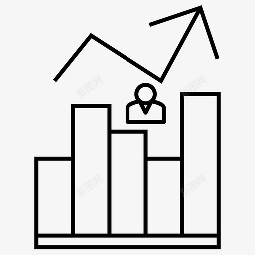 绩效管理条形图增长图标svg_新图网 https://ixintu.com 增长 条形图 绩效管理 财务