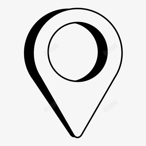 定位销方向定位图标svg_新图网 https://ixintu.com 地图销 定位 定位销 导航 方向 行程