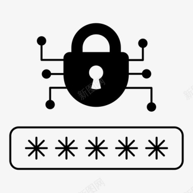 密码加密网络安全登录图标图标