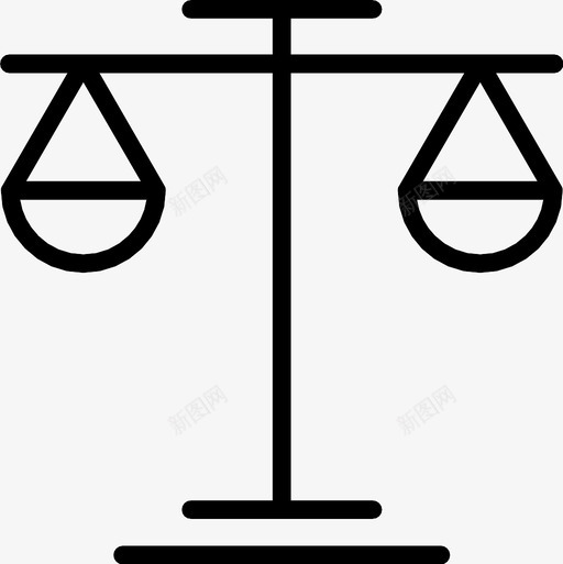 尺度正义平衡平等图标svg_新图网 https://ixintu.com 尺度正义 平等 平衡 法律 重量