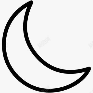 月亮预报夜晚图标图标