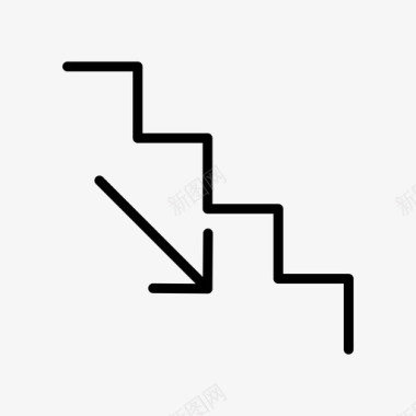 楼梯楼下图标图标