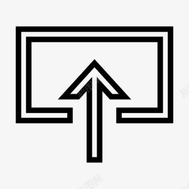上传增长通知图标图标