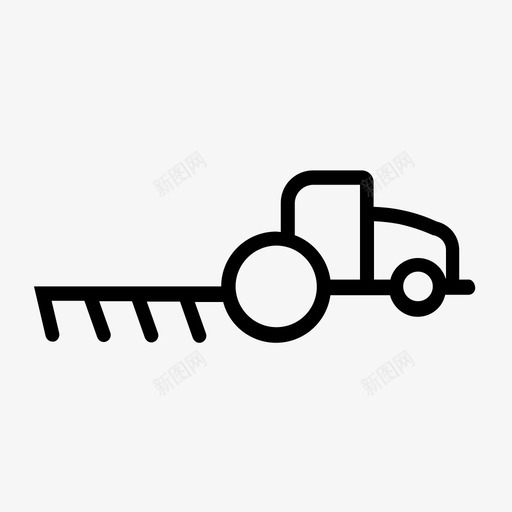 拖拉机农业运输图标svg_新图网 https://ixintu.com 农业 农场1 卡车 拖拉机 运输