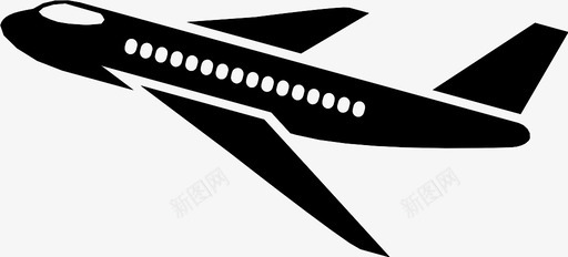 飞机飞机侧视图图标svg_新图网 https://ixintu.com 飞机 飞机侧视图