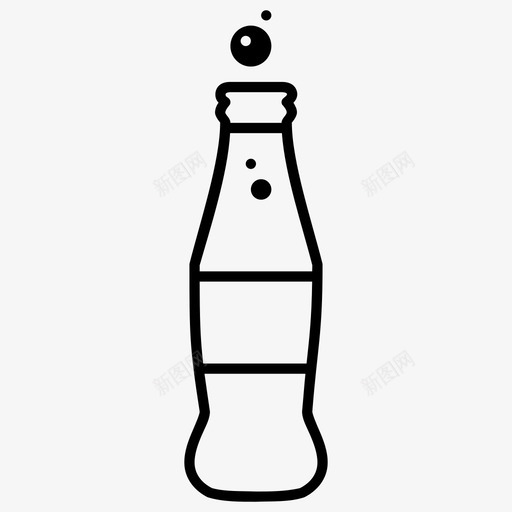 汽水饮料瓶子图标svg_新图网 https://ixintu.com 可乐 汽水 瓶子 饮料