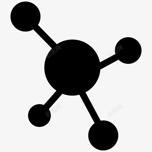 分子原子化学结构图标svg_新图网 https://ixintu.com 分子 化学结构 原子 生物填充物