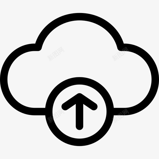 上传数据云云计算图标svg_新图网 https://ixintu.com 上传数据 云 云计算 云轮廓