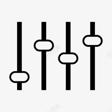 均衡器音频音频设置图标图标