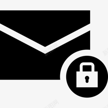 受保护电子邮件加密电子邮件锁定电子邮件图标图标