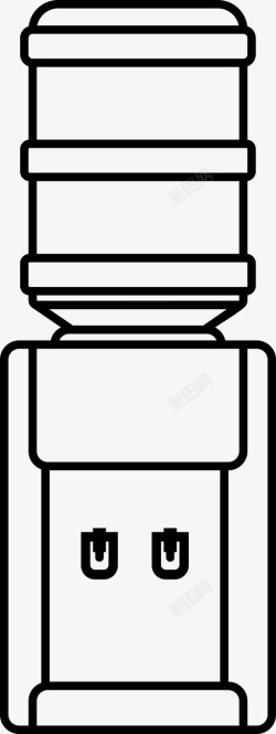 办公室饮水机饮水机冷却器办公室图标高清图片