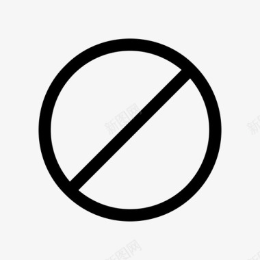 禁止圆圈错误图标图标