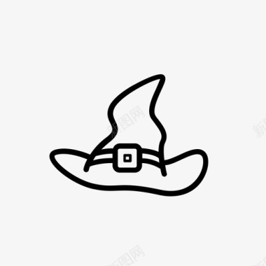 女巫帽子女巫帽图标图标