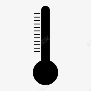 温度计医学气象图标图标