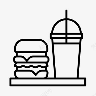 午餐自助餐厅食堂图标图标