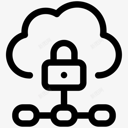 云计算云安全图标svg_新图网 https://ixintu.com 云安全 云计算