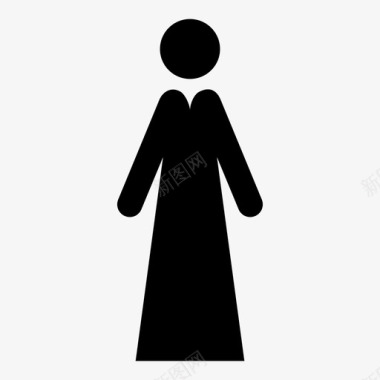 女士女士性个人图标图标