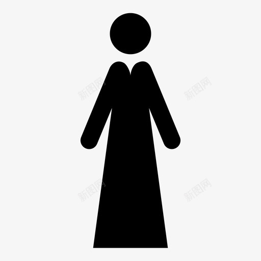 女士女士性个人图标svg_新图网 https://ixintu.com 个人 女士 女士性 女性性别 婚姻