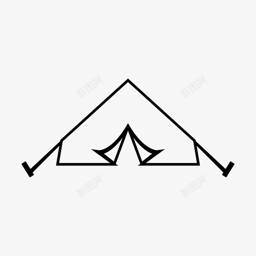 帐篷探险海滩帐篷图标svg_新图网 https://ixintu.com 帐篷 探险 海滩帐篷 露营 露营帐篷