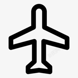 机场人群飞机机场机场标志图标高清图片