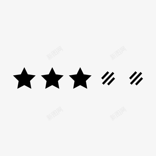 三星级评级费率评级等级图标svg_新图网 https://ixintu.com 三星级评级 评级星级 评级等级 费率