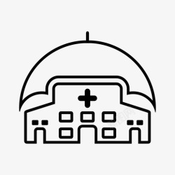 保险赔偿的图标医疗保险健康医院图标高清图片
