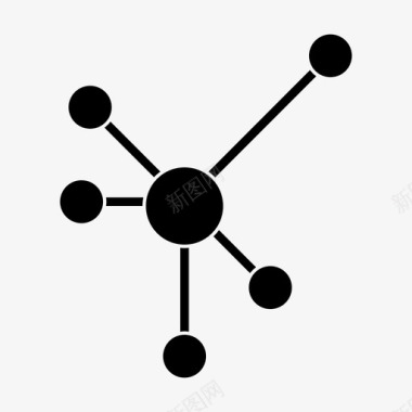 共享组织网络连接图标图标