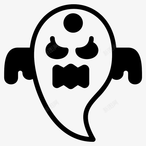 鬼魂恐惧万圣节图标svg_新图网 https://ixintu.com 万圣节 恐怖 恐惧 鬼魂