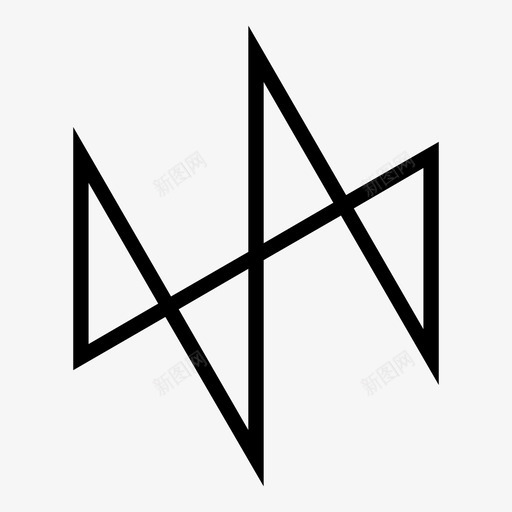 抽象的锐利的三角形的图标svg_新图网 https://ixintu.com 三角形的 几何形状的 抽象的 锐利的