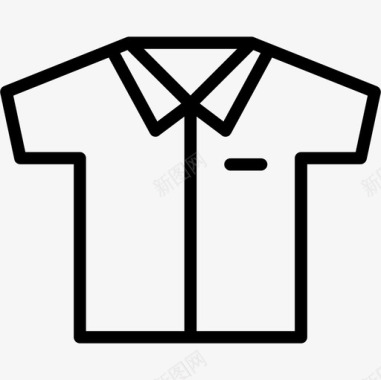 衬衫休闲服服装图标图标