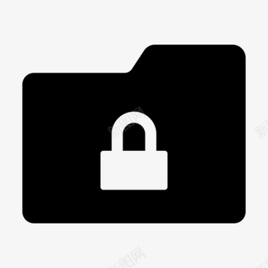 锁文件夹专用受保护图标图标