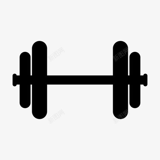 杠铃活动运动图标svg_新图网 https://ixintu.com 杠铃 活动 肌肉 训练 运动