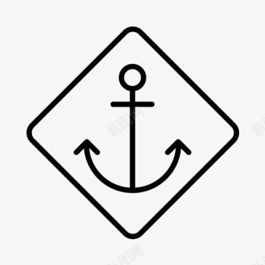 航海海滩船长图标图标