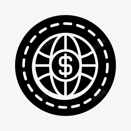 商业网络金融全球图标svg_新图网 https://ixintu.com 全球 商业网络 组织 金融