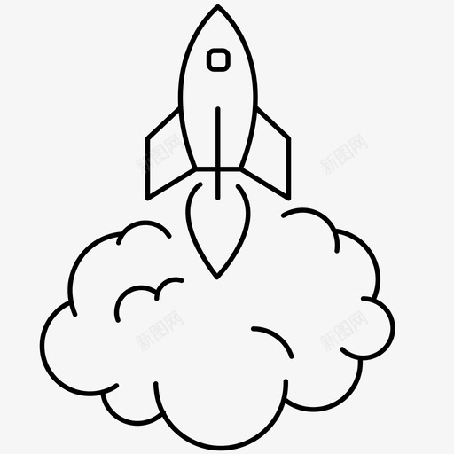 宇宙飞船火箭科幻图标svg_新图网 https://ixintu.com 宇宙飞船 火箭 科幻