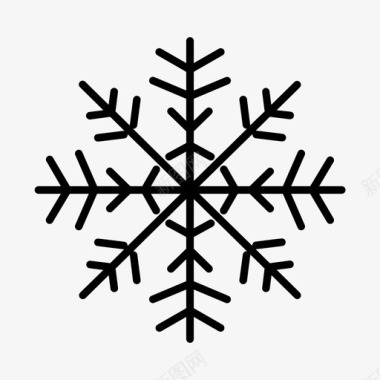雪花圣诞节圣诞装饰图标图标